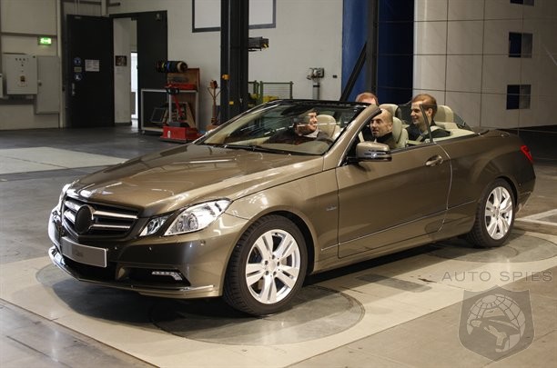 Spy Shots Of Mercedes-Benz Newest E-Class Cabrio Spill Out